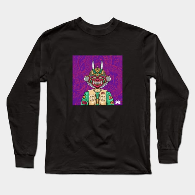 Modern samurai japanese Long Sleeve T-Shirt by widhim